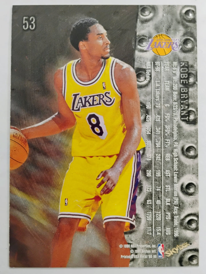 1998-99 Fleer Metal Universe Basketball Kobe Bryant #53