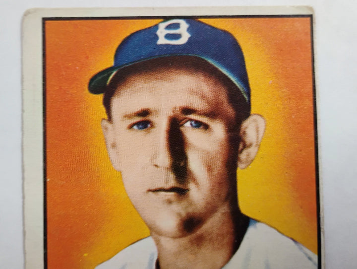 1952 Topps Baseball Johnny Schmitz # 136 Red Back