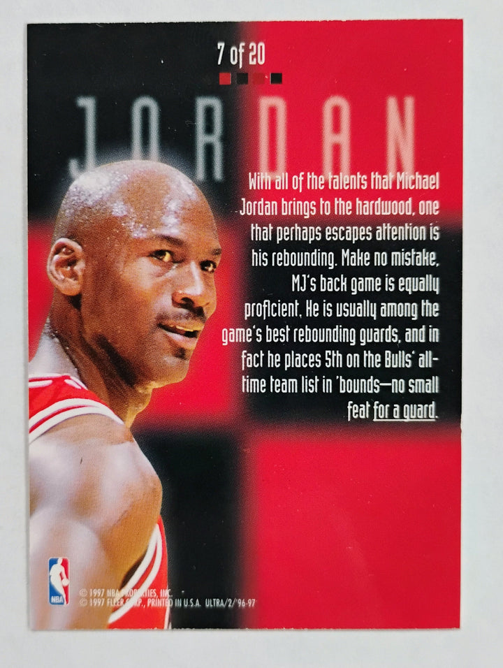 1996-97 Fleer Ultra Basketball Michael Jordan #7 Board Game