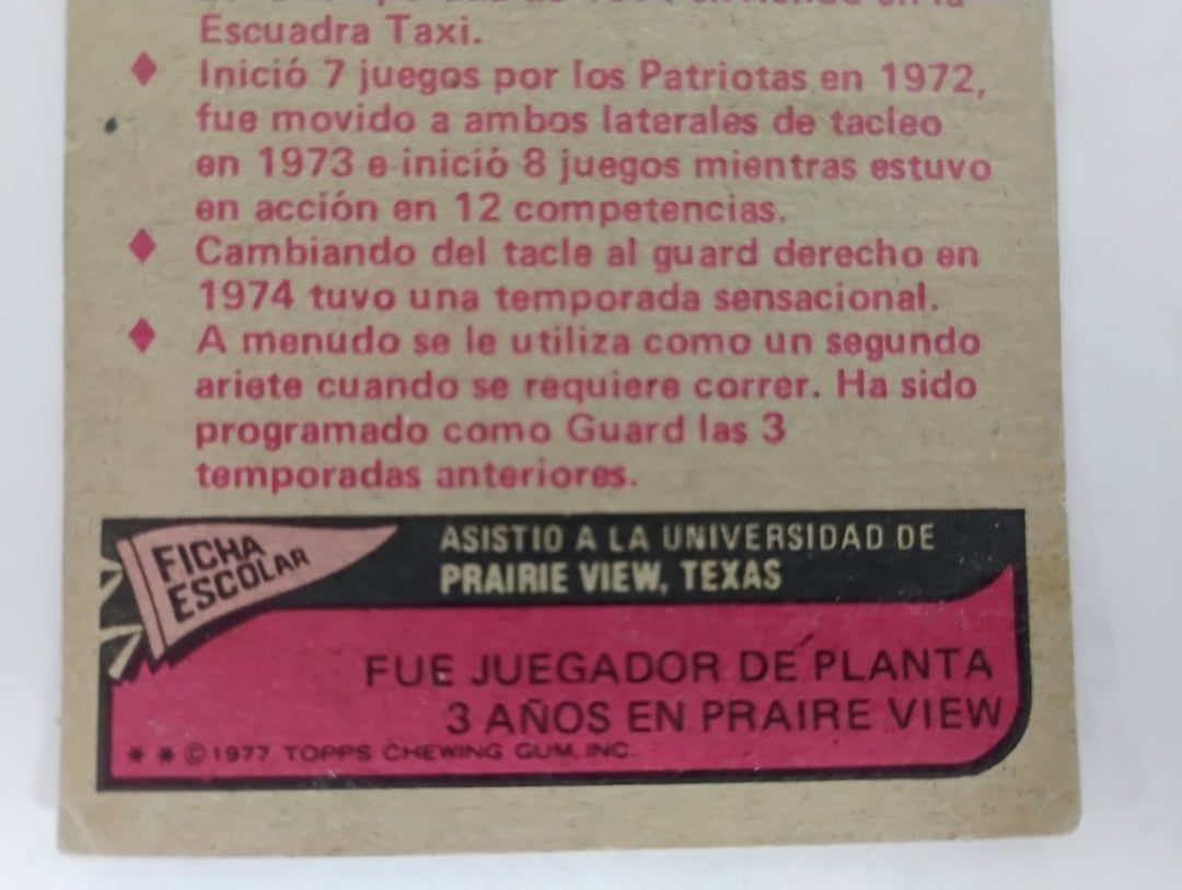 1977 Topps Mexican Football Sam Adams #14