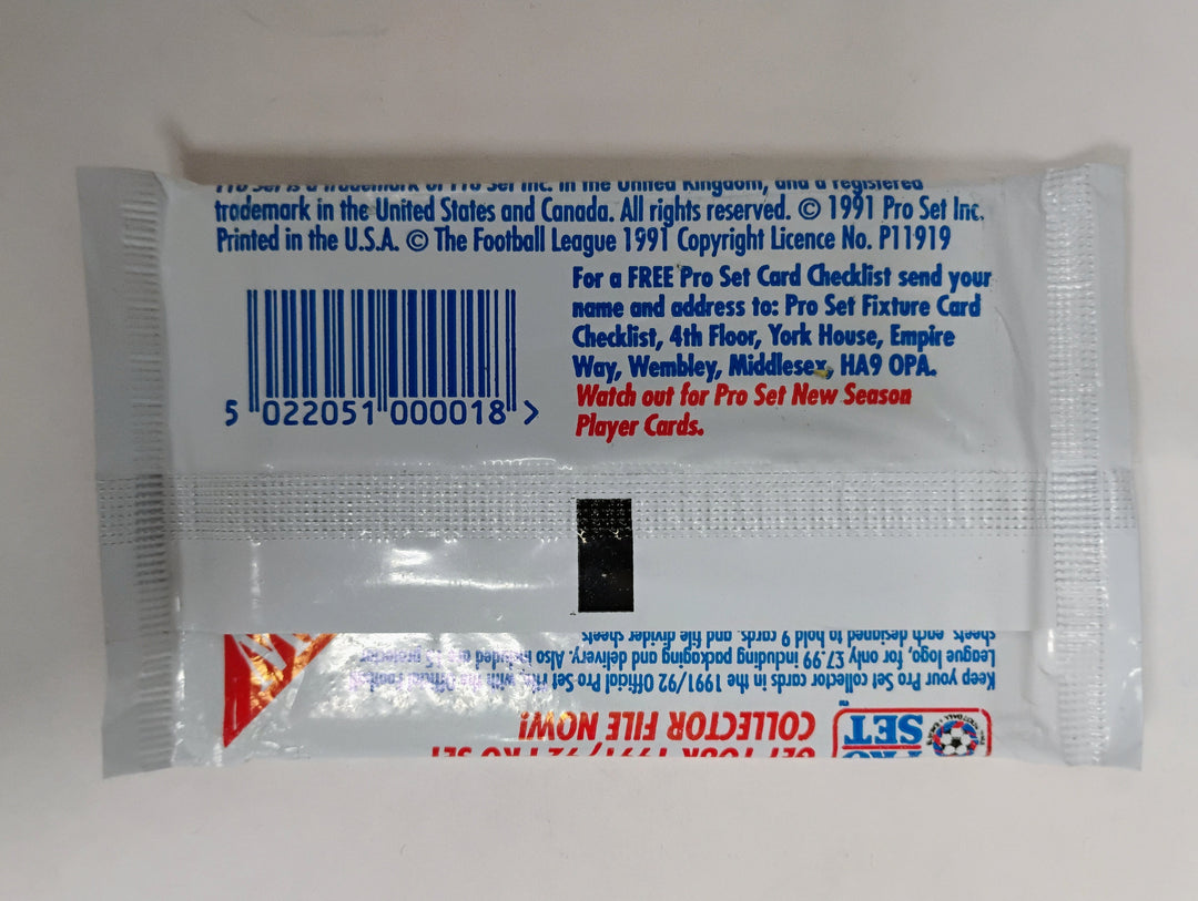 1990-91 Pro Set Soccer Sealed Pack