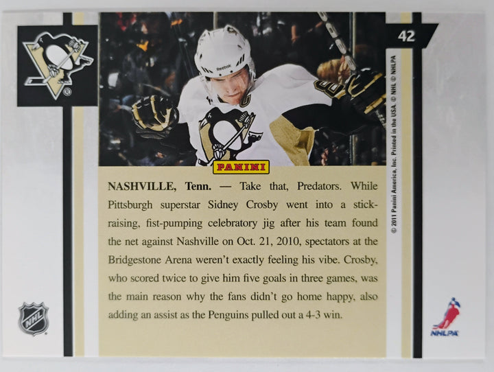 2010-11 Pinnacle Hockey Sidney Crosby #42 Artist Proof