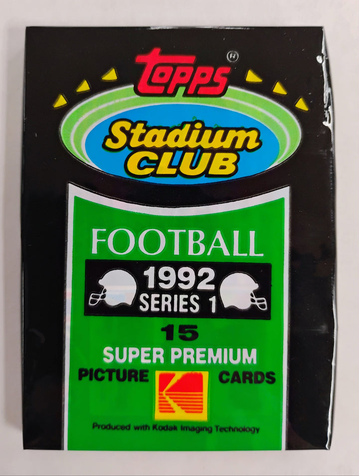 1992 Stadium Club Series 1 Football Sealed Pack