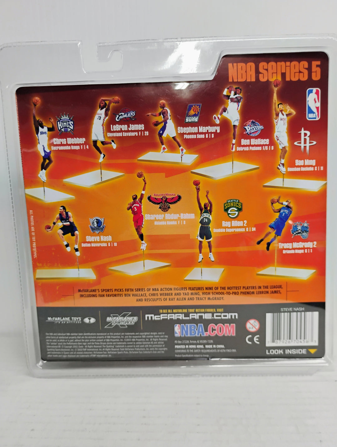 2003 Mcfarlane NBA Basketball Series 5 Steve Nash Dallas Mavericks  Sealed