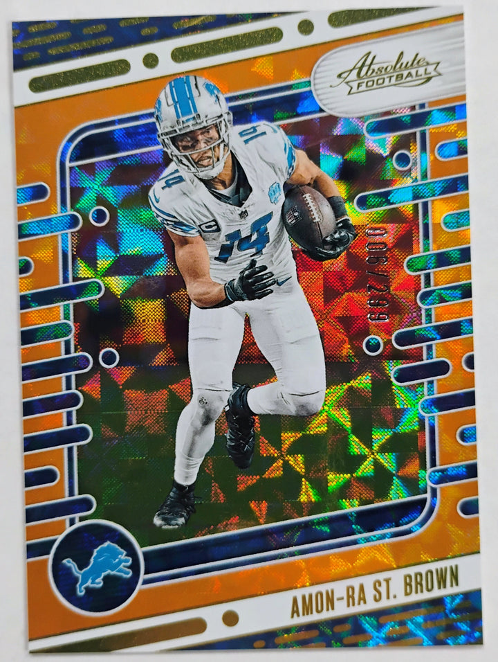2024 Panini Absolute Football Amon-Ra St. Brown #33 Orange /299