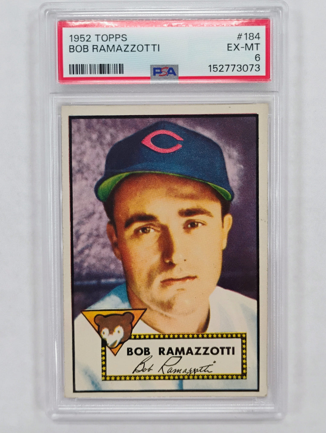 1952 Topps Baseball Bob Ramazzotti #184 PSA 6 EX-MT