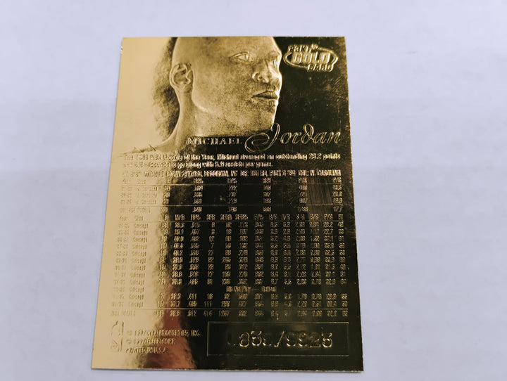 1997 Flair Legacy Basketball Michael Jordan 23K Gold 1999 Retirement 1999