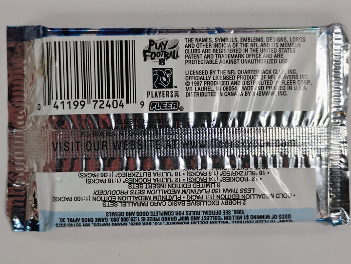 1997 Fleer Ultra Football Sealed  Hobby Pack