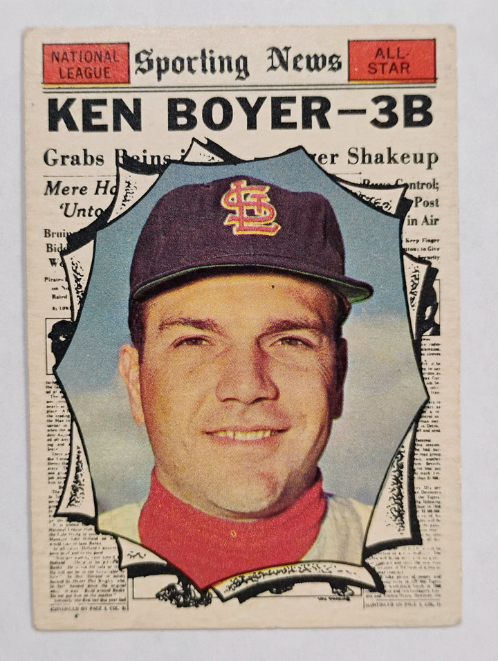 1961 Topps Baseball Ken Boyer #573 Sporting News All-Star
