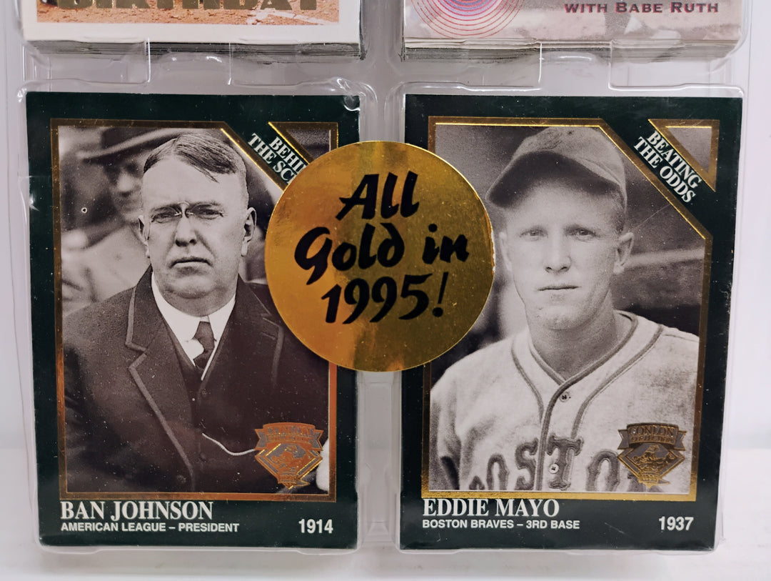 1995 Conlon Collection Series One 110 Card Complete Set All In Gold 1995!