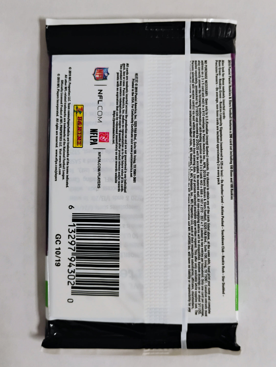 2019 Panini Rookie & Stars Football Sealed Pack