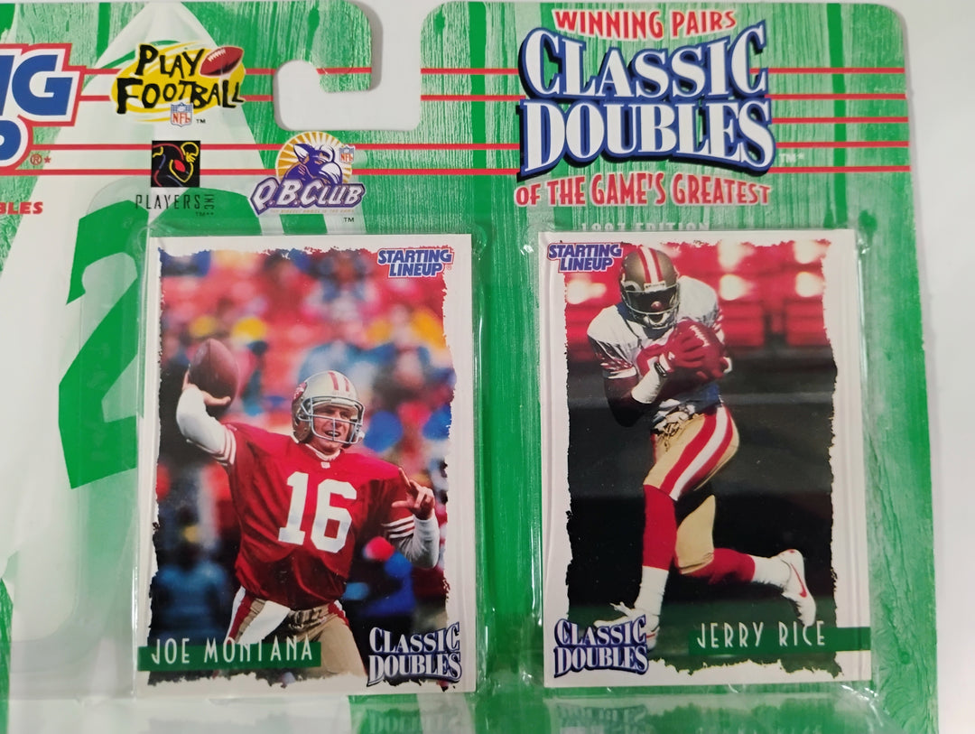 1997 Kenner Starting Lineup Classic Doubles Joe Montana/Jerry Rice Sealed