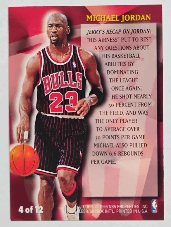 1996-97 Fleer Basketball Michael Jordan #4 Stackhoue's All-Fleer