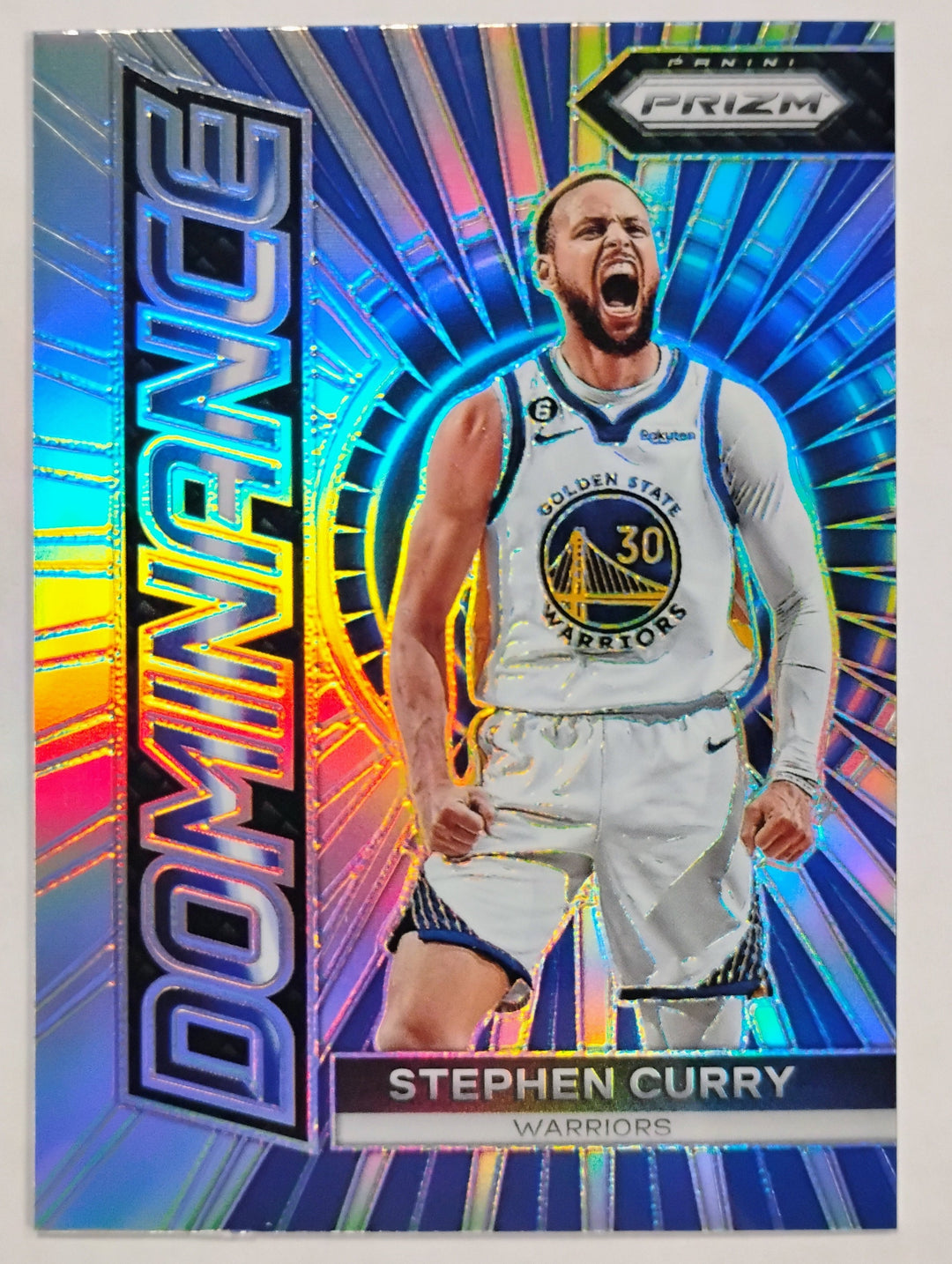 2023-24 Panini Prizm Basketball Stephen Curry #19 Dominance Silver Prizm