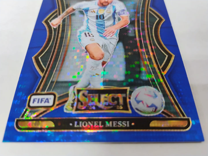 2024-25 Panini Select FIFA Soccer Lionel Messi  Unstoppable Blue Pulsar Prizm #23
