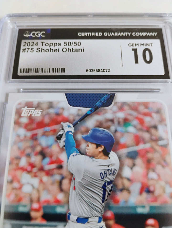 2024 Topps Baseball 50/50 Shohei Ohtani #75 CGC Mint 10