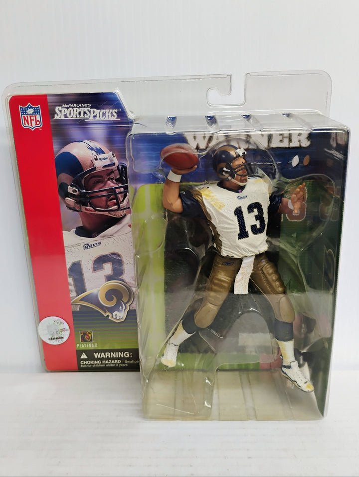 2001 Mcfarlane NFL Football Series 1 Kurt Warner Rams White Sealed