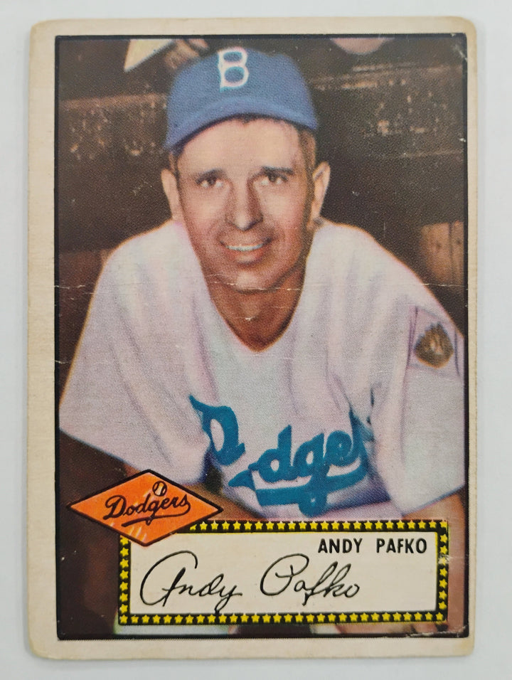 1952 Topps Baseball Andy Pafko #1 Black Back