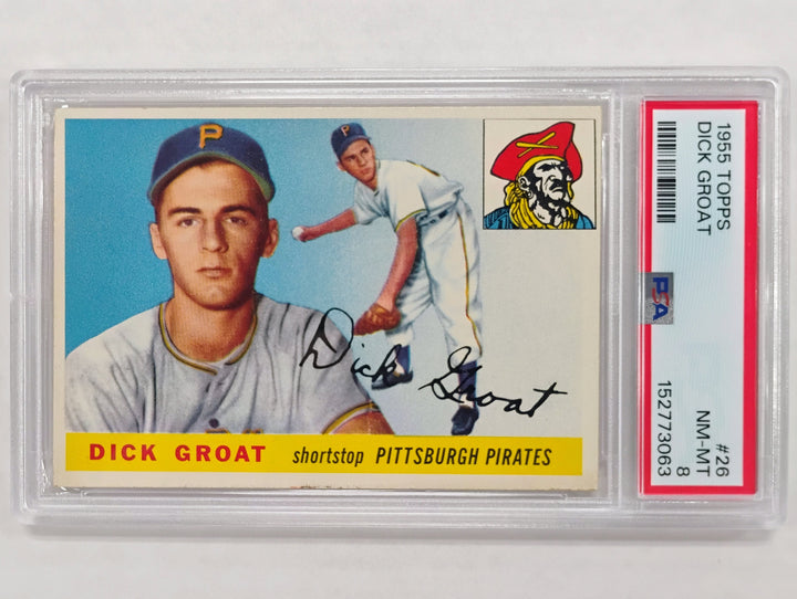 1955 Topps Baseball Dick Groat #26 PSA 8 NM-MT