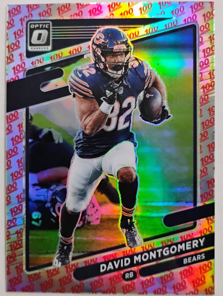 2021 Panini Donruss Optic Football David Montgomery #79 Prizm 100 Emoji SSP