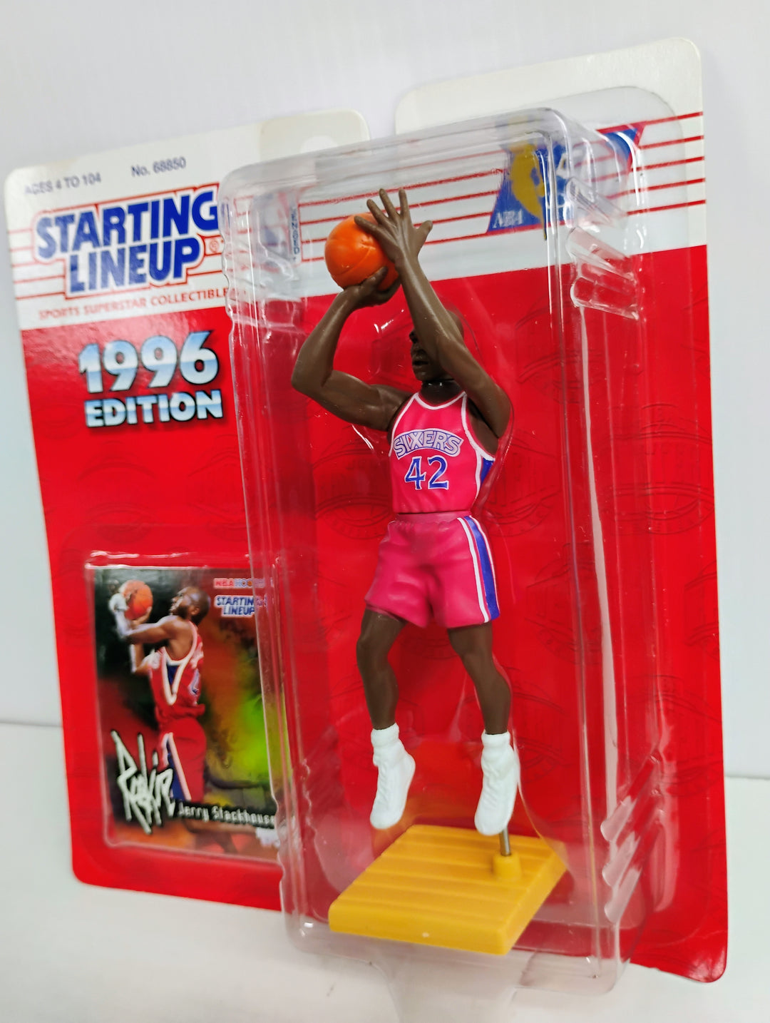 1996 Starting Lineup Jerry Stackhouse NBA Hoops Rookie Card