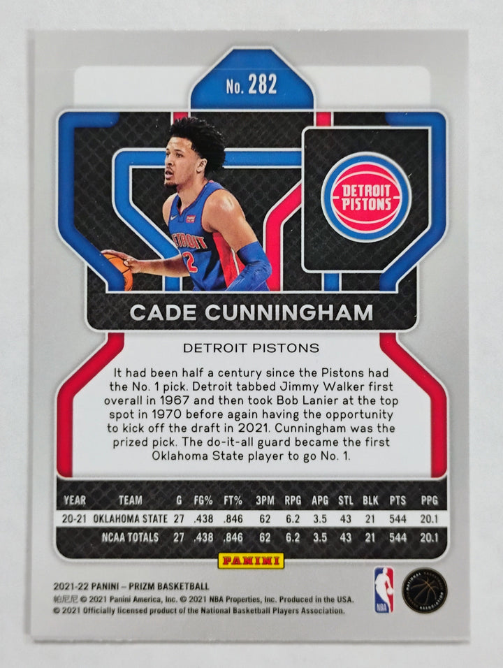 2021-22 Panini Prizm Cade Cunningham Rookie #282