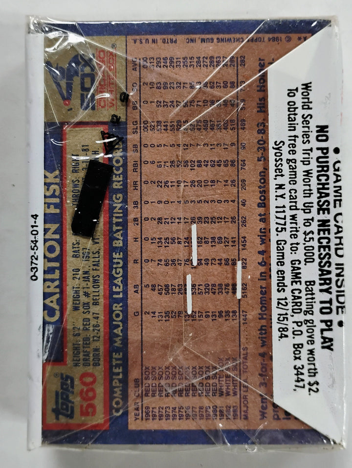 1984 Topps Baseball Cello Pack