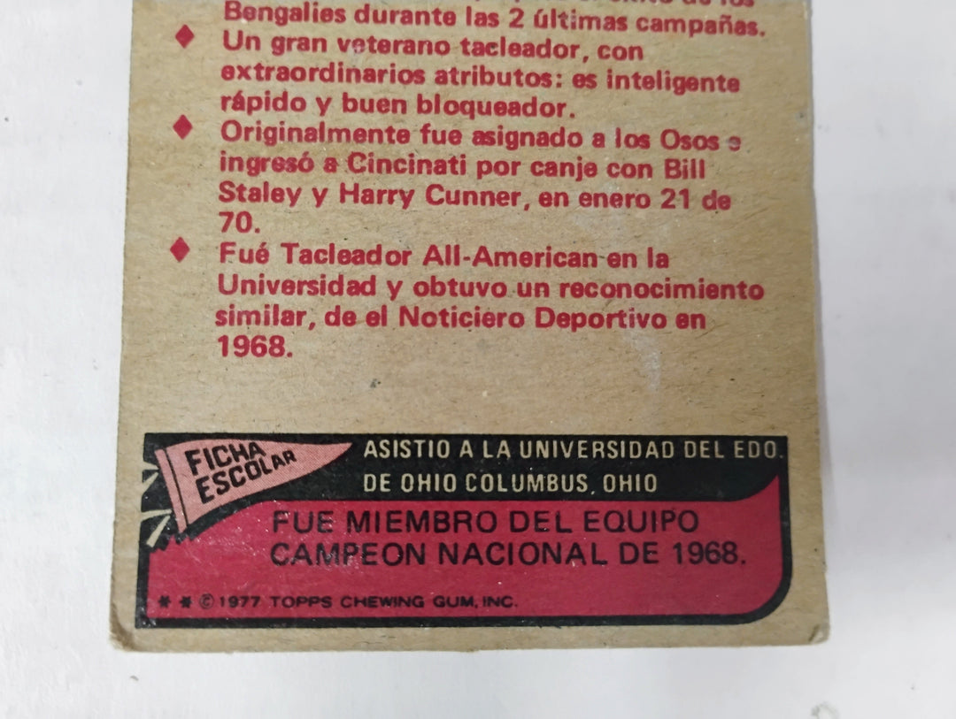 1977 Topps Mexican Football Rufus Mayes #28