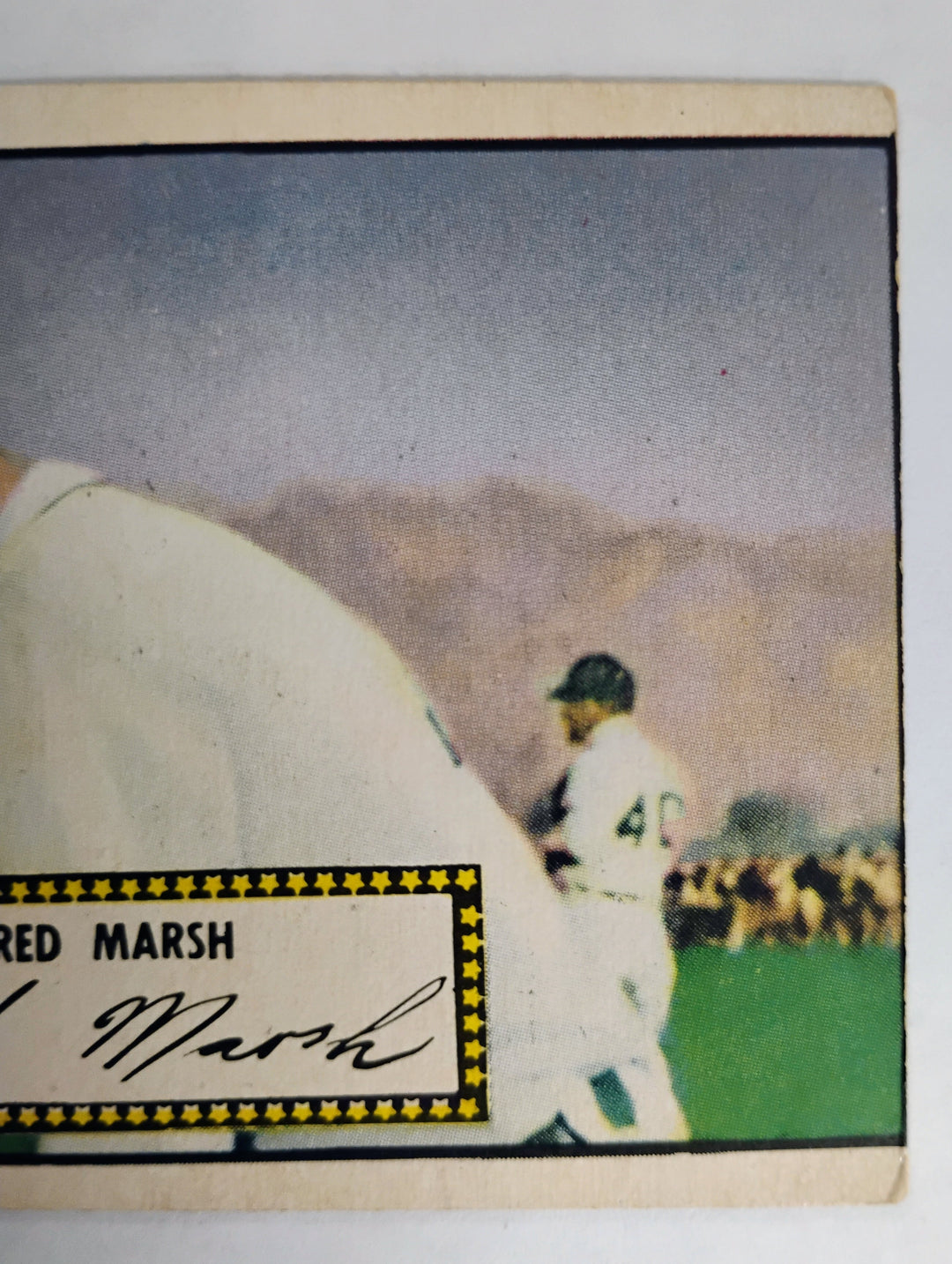 1952 Topps Baseball Fred Marsh  RC #8 Red Back