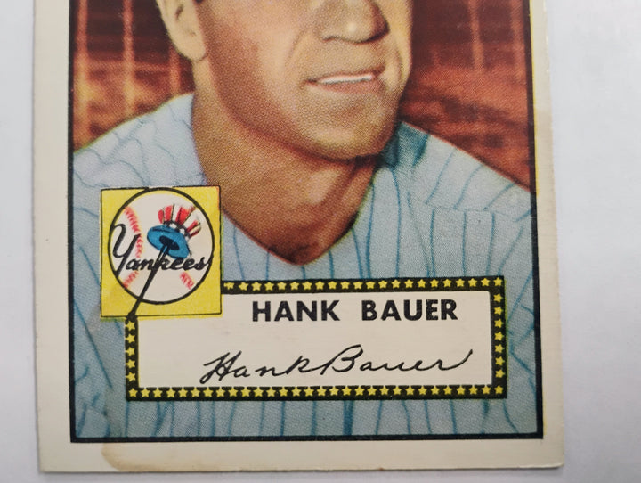 1952 Topps Baseball Hank Bauer #215 Red Back