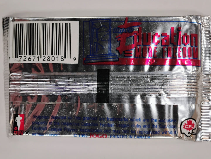 1992 JOGO CLF Football Sealed Pack