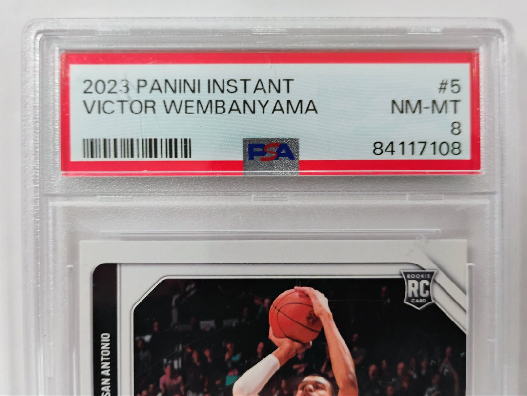2023 Panini Instant Basketball Victor Wembanyama #5 PSA 8 NM-MT