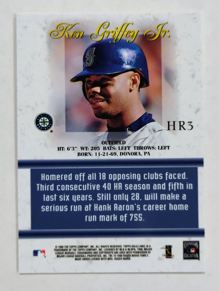 1998 Topps Gold Label Baseball Ken Griffey Jr. HR3 '98 Home Run Race