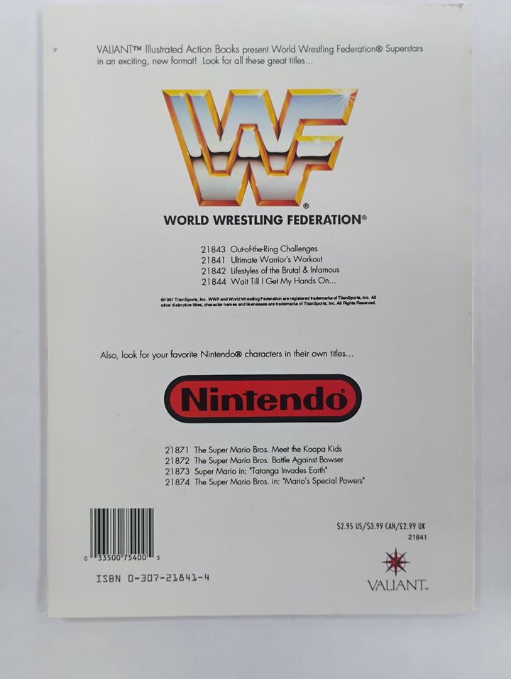 1991 WWF Ultimate Warrior's Workout Illustrated Action Book