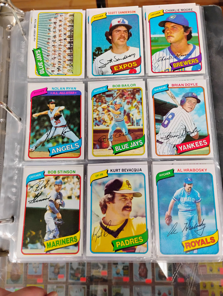 1980 Topps MLB Topps Complete Set