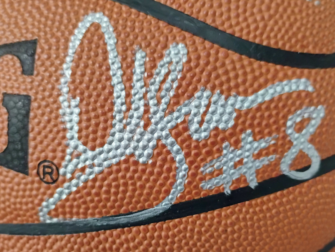 2004 Detroit Pistons NBA Champions Limited Edition Spalding Official Game Basketball Autographed W/ Display Case
