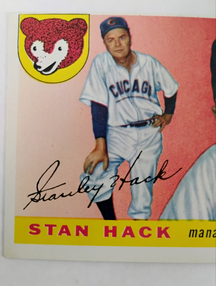 1955 Topps Baseball Stan Hack MG RC #6 NM/Mint OC