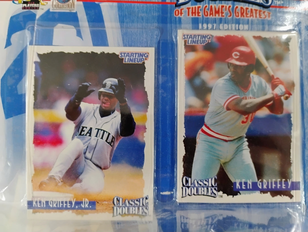 1997 Kenner Starting Linelup Classic Doubles Ken Griffey/Ken Griffey JR. Sealed
