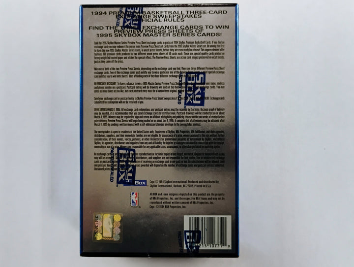 1994-95 Skybox Premium Basketball Series 1 Sealed Box