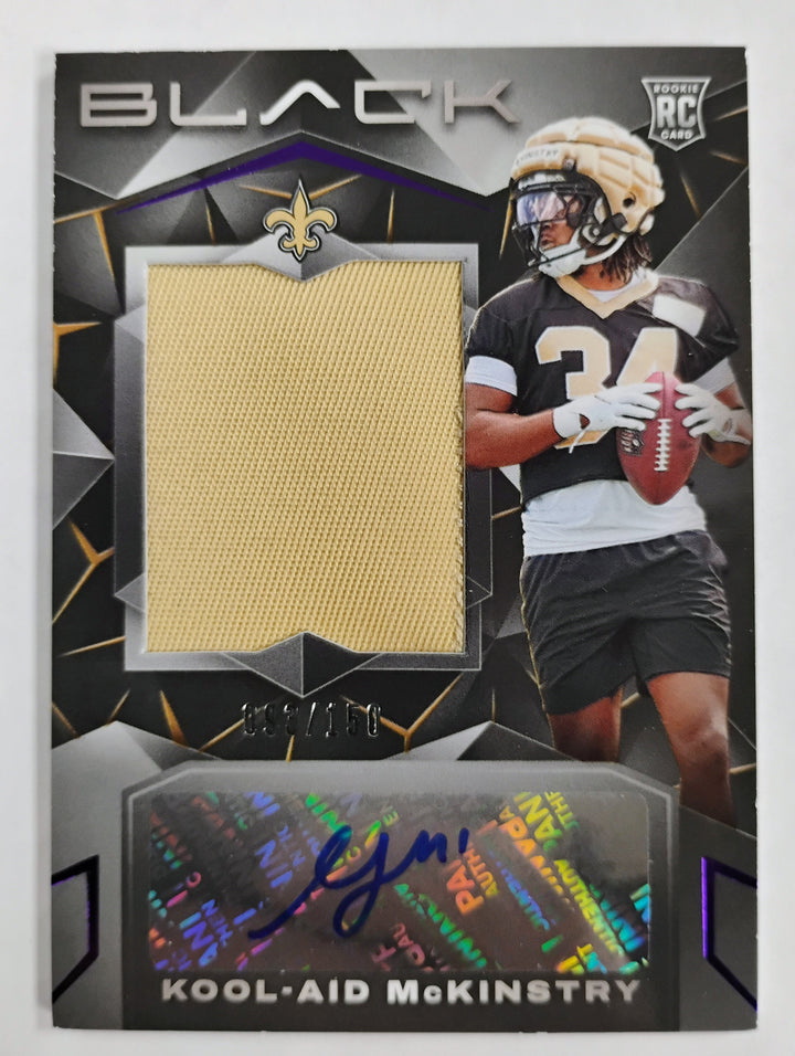 2024 Panini Black Football Kool-Aid Mckinstry RC Auto/Patch #'D 093/150 NM-Mint
