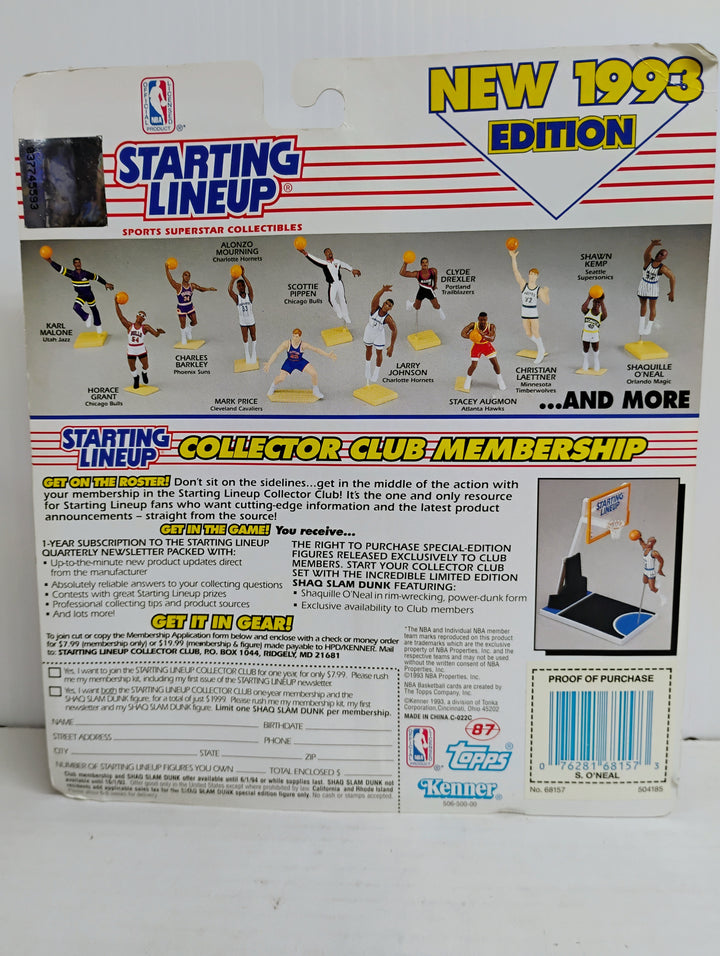 1993 Starting Lineup Shaquille O'Neal Exclusive Topps Cards