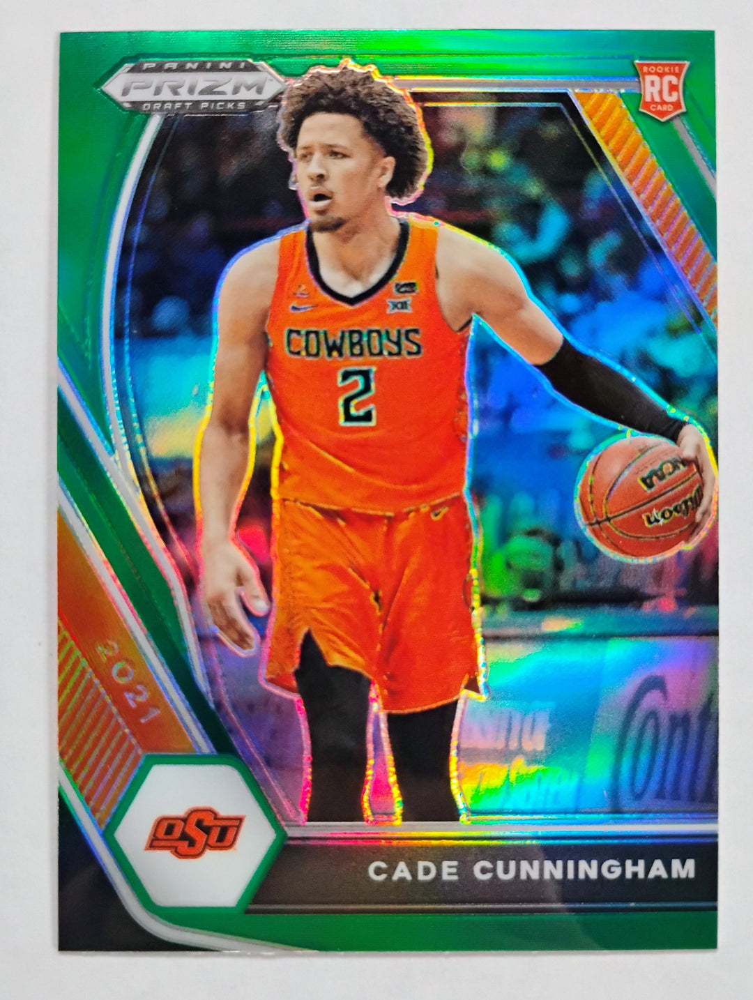 2021 Panini Prizm Draft Picks Basketball Cade Cunningham RC  #1 Green Prizm Variation