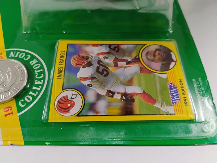 1991 Kenner Starting Lineup Football James Francis Special Edition Collector Coin