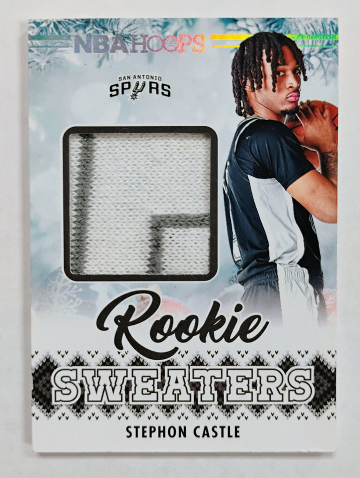 2024-25 Panini Hoops Basketball Stephon Castle #RSW-CAS  Rookie Sweater!