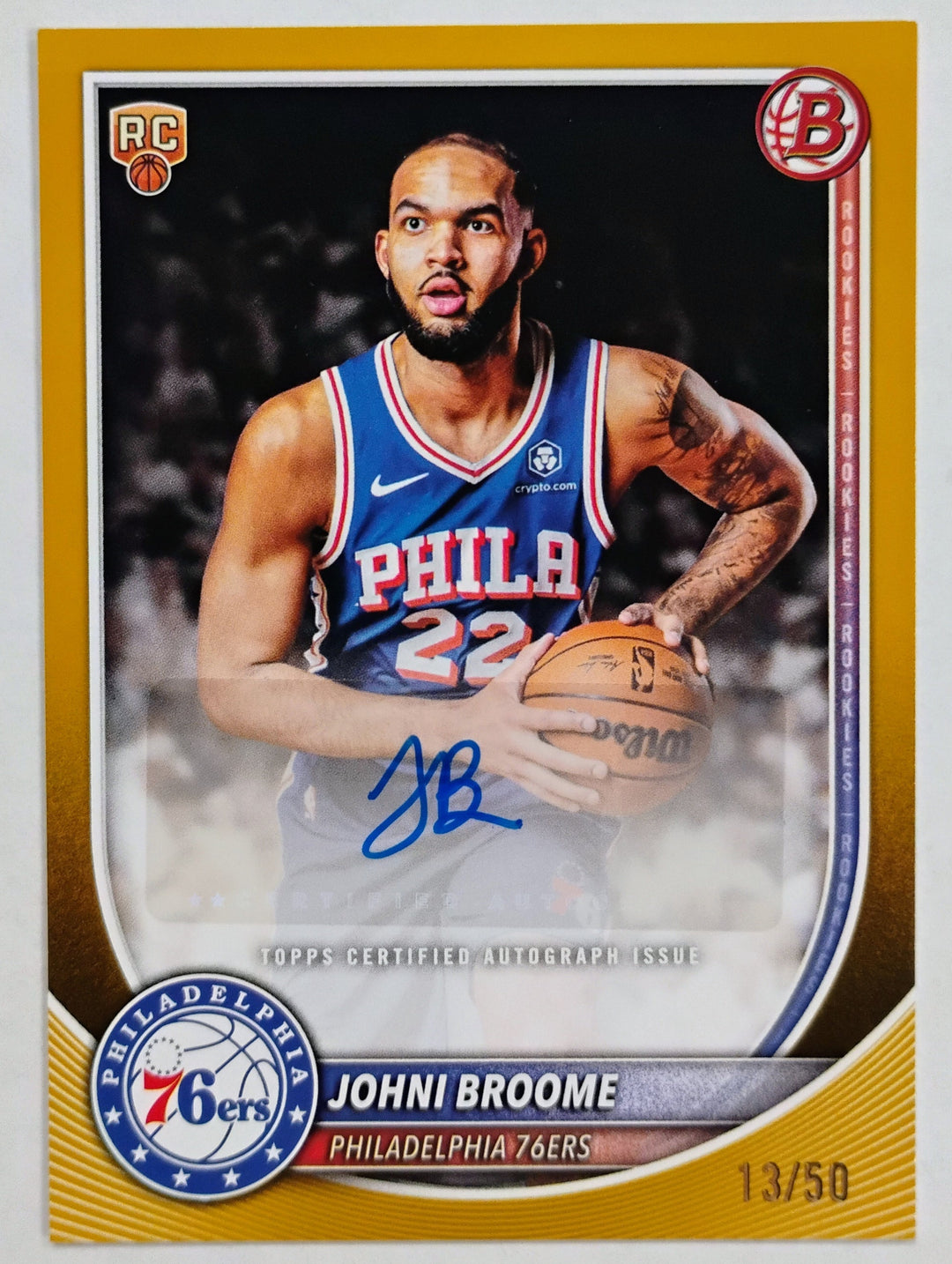 2025 Bowman Chrome U Basketball Boopie Miller #VIP-14 Gold 01/50