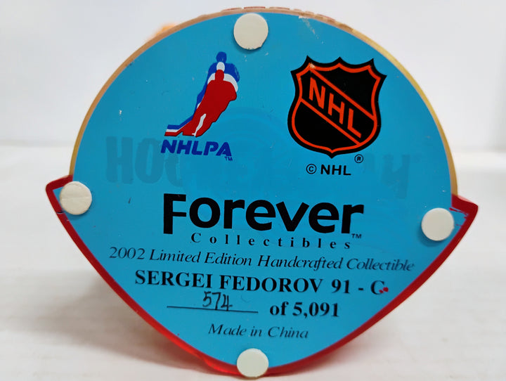 2002 Forever Collectibles "Men Of Ice" Sergei Fedorov Detroit Rew Wings Stanley Cup Champions