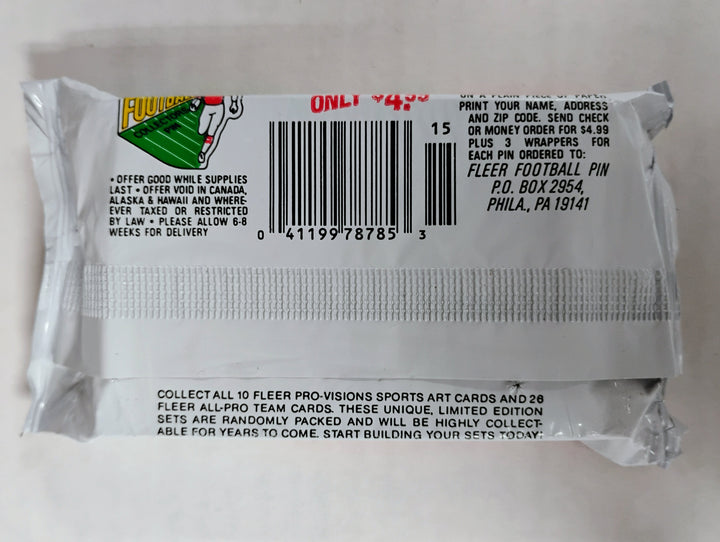 1991 Fleer Football Jumbo Pack