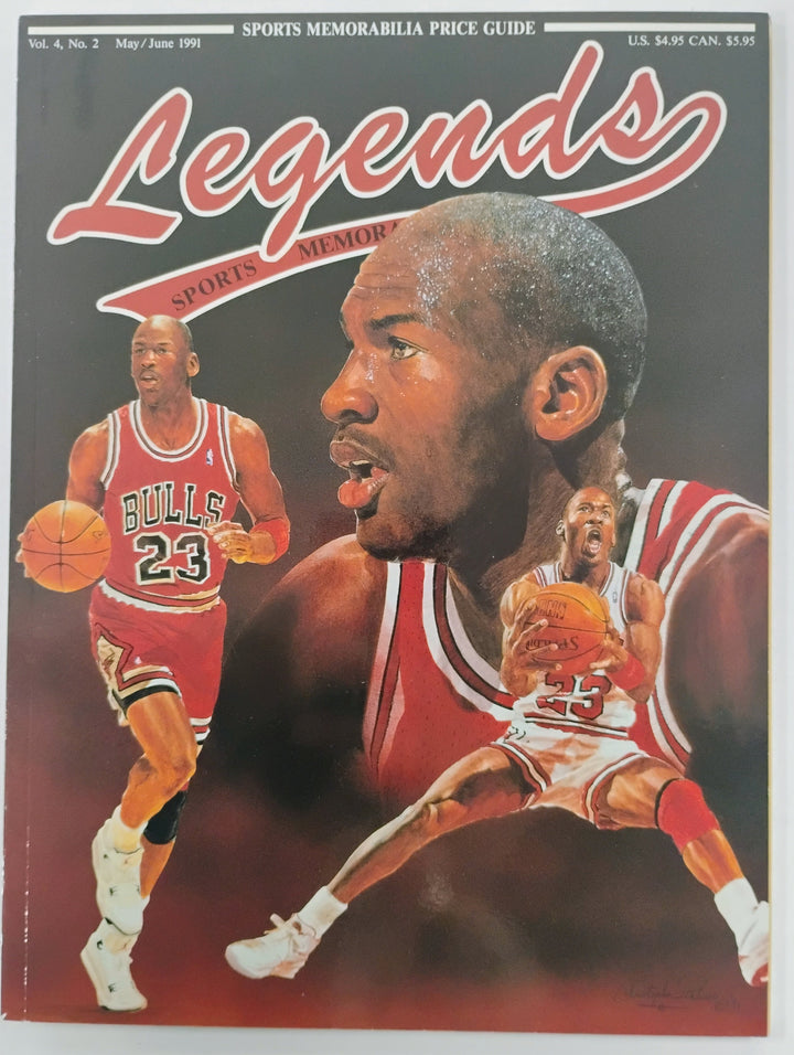 1991 Legends Sports Memorabilia Price Guide NM/Mint Michael Jordan W/Cards