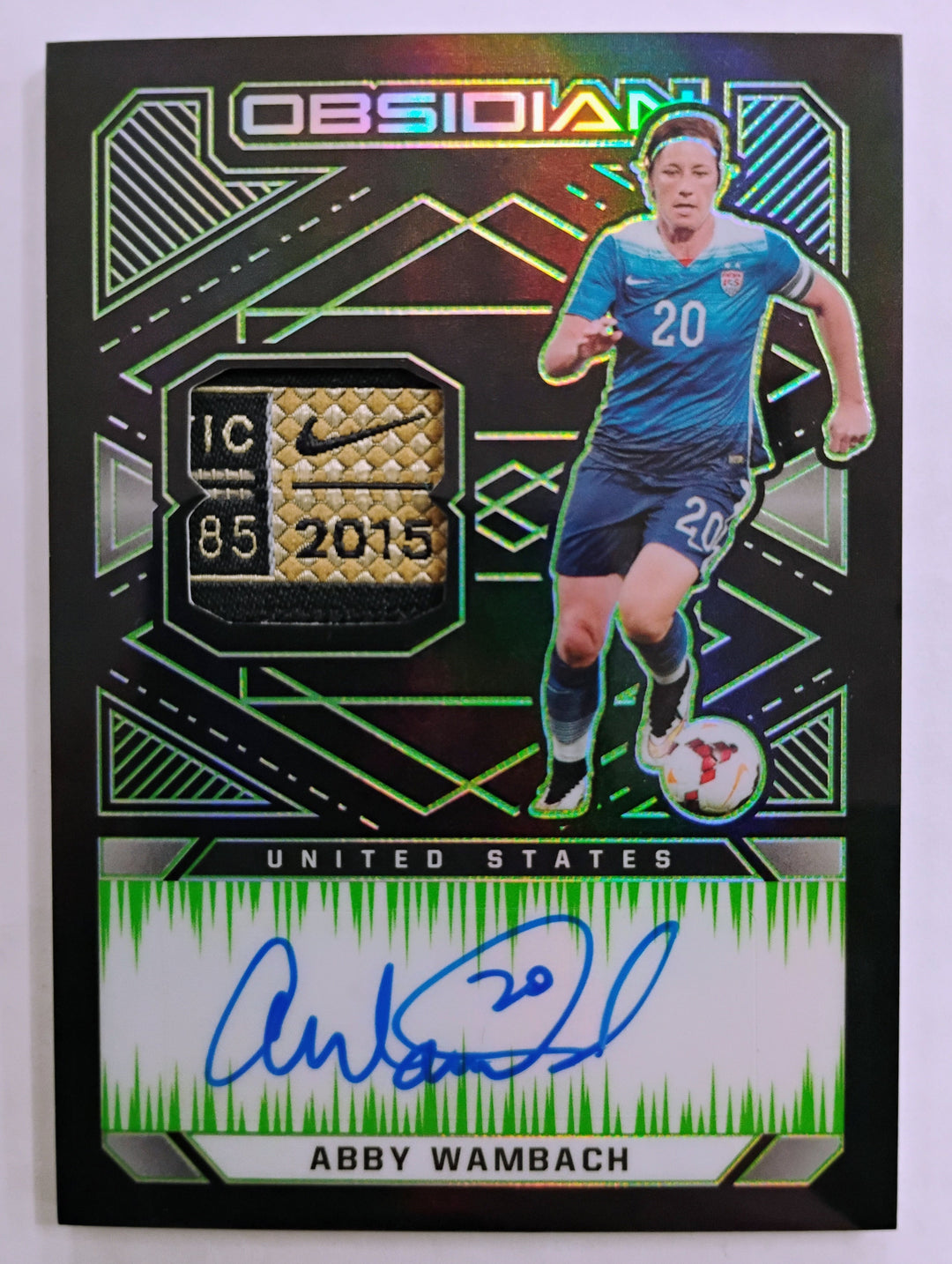 2021-22 Panini Obsidian Soccer Abby Wambach #JA-WAM 5/5