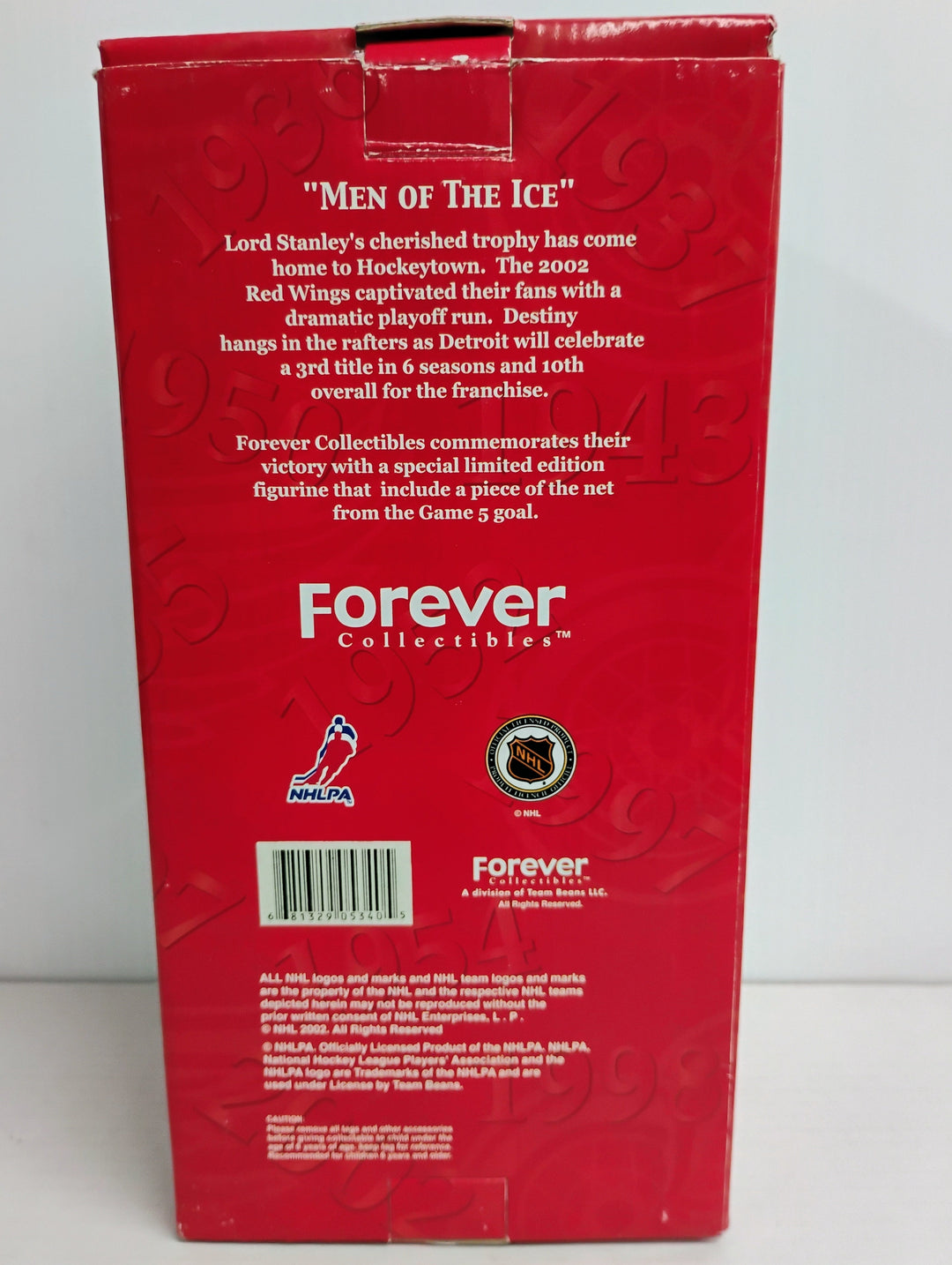 2002 Forever Collectibles "Men Of Ice" Brett Hull Detroit Red Wings Stanley Cup Champions
